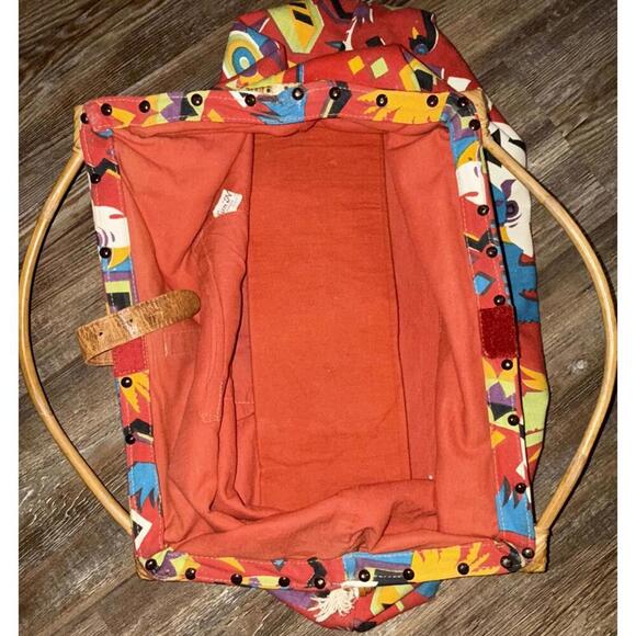 Sun N Sand Vintage Large Doctors Cotton Rhino Handbag Tribal Buckle Bag - Picture 13 of 15